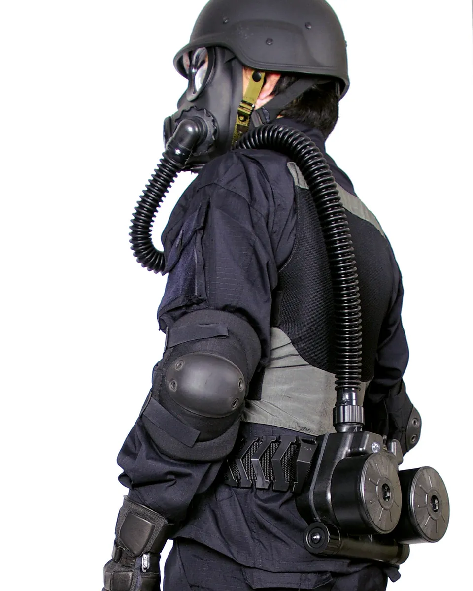SCA 240N PAPR with gas mask